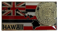 State Map Pins - Flag Background