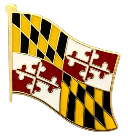 a state of Maryland single flag pin