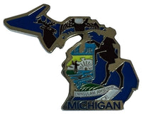 State Map Pins - Flag Background