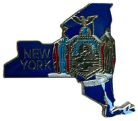 State Map Pins - Flag Background