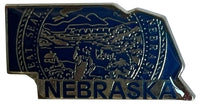 State Map Pins - Flag Background