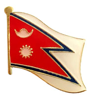 Nepal single flag pin