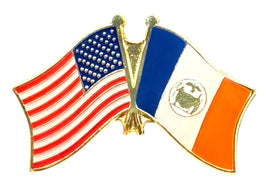 New York City Double Flag Pin