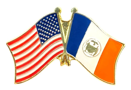 New York City Double Flag Pin