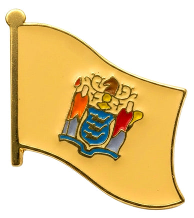 a New Jersey flag pin