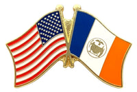 New York City Flag Double Lapel Pin