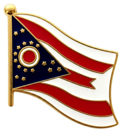  a state of Ohio single flag pin