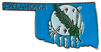 State Map Pins - Flag Background