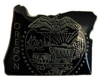 State Map Pins - Flag Background