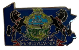 Pennsylvania Map Pin - New Version