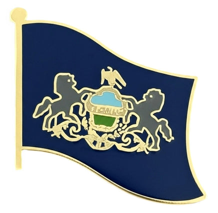 Pennsylvania State Single Flag Pin