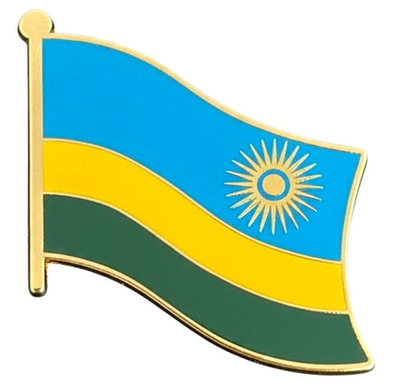 Rwanda Single Flag Pin