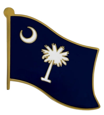 a state of South Carolina single flag pin