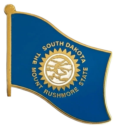 a state of South Dakota single flag pin