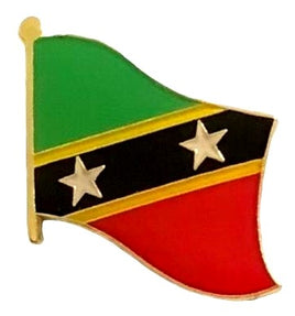 St. Kitts Nevis single flag pin