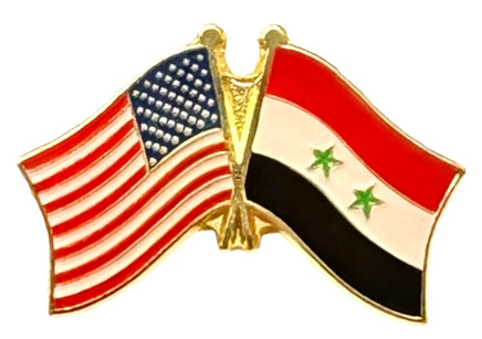 Syria double lapel pin