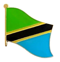 Tanzania single flag pin