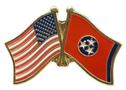 Tennessee Double Flag Pin