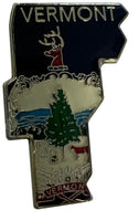 State Map Pins - Flag Background