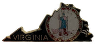State Map Pins - Flag Background