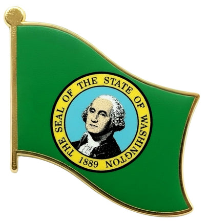 a state of Washington flag pin