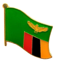 Zambia single flag pin