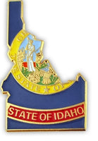 State Map Pins - Flag Background