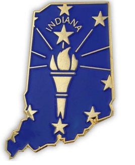 Indiana Map Pin - New Version