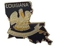 State Map Pins - Flag Background
