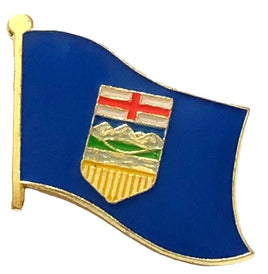 Alberta World Flag Lapel Pin - Single