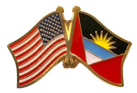 Antigua Barbuda World Flag Lapel Pin  - Double