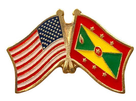 Grenada World Flag Lapel Pin  - Double