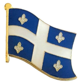Quebec World Flag Lapel Pin - Single