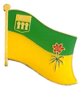 Saskatchewan World Flag Lapel Pin - Single
