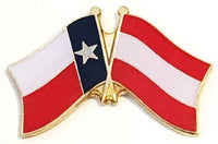 Custom Double Friendship Flag Pins