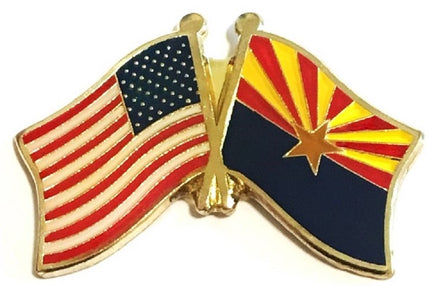 Arizona Flag Lapel Pin - Double