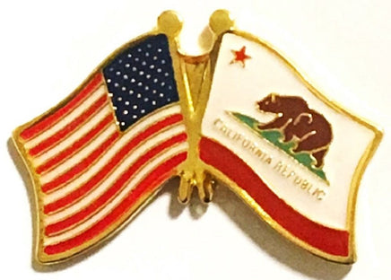 California Flag Lapel Pin - Double