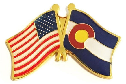 Colorado Flag Lapel Pin - Double