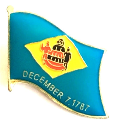 Delaware Flag Lapel Pin - Single