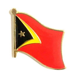 East Timor World Flag Lapel Pin - Single