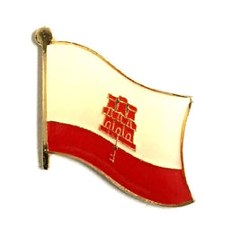 Gibraltar World Flag Lapel Pin - Single