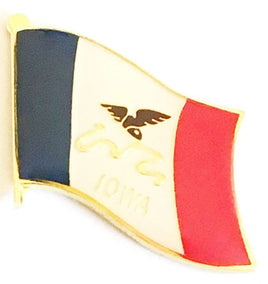Iowa Flag Lapel Pin - Single