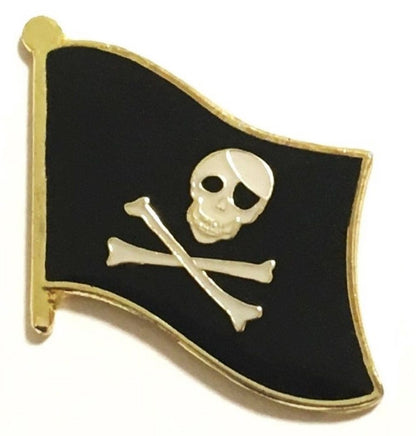 Jolly Roger Flag Pin - Single