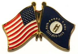 Kentucky Flag Lapel Pin - Double