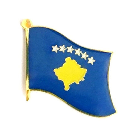 Kosovo World Flag Lapel Pin - Single