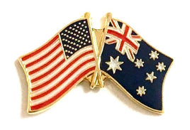 Australia World Flag Lapel Pin  - Double