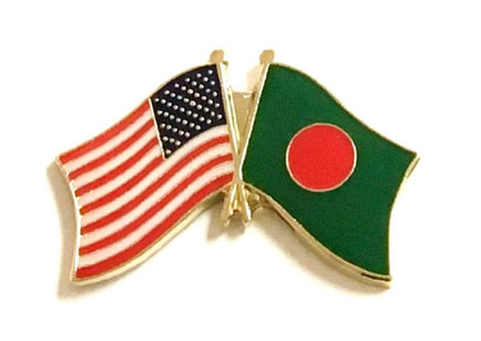 Bangladesh World Flag Lapel Pin  - Double