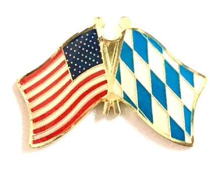 Bavaria World Flag Lapel Pin  - Double
