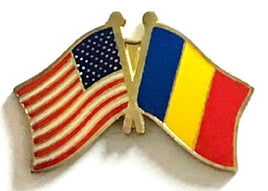 Chad World Flag Lapel Pin  - Double