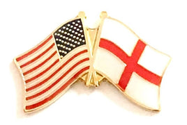 England St George  Cross World Flag Lapel Pin  - Double